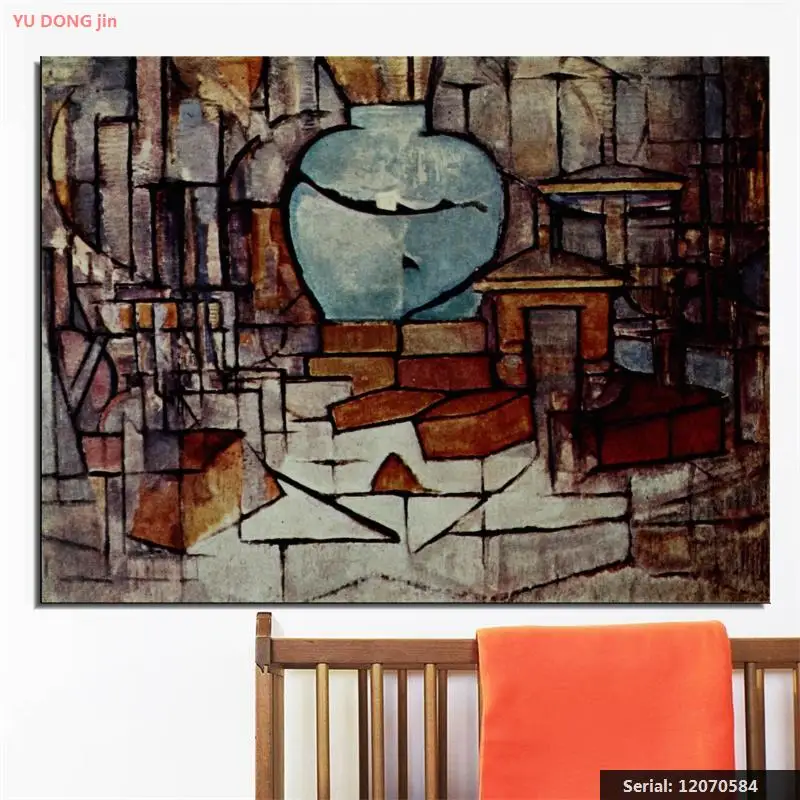 Piet Cornelies Mondrian натюрморт абстрактная масляная живопись рисование искусство спрей