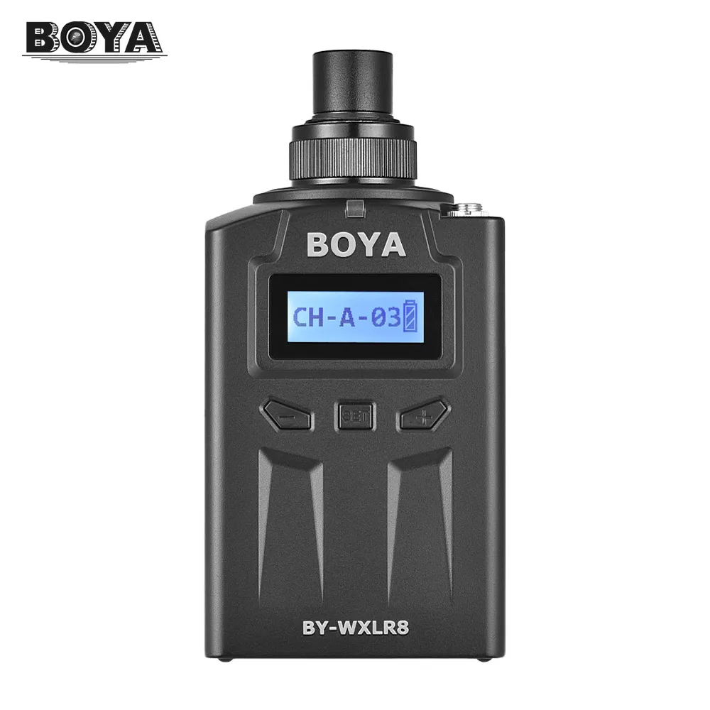 Встроенный передатчик BOYA BY WXLR8 с ЖК дисплеем для беспроводной микрофонной