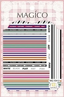 MAGICO series MG-103-104-2 Line DESIGNS COOL 3d nail art stickers decal template diy tool decorations | Красота и здоровье