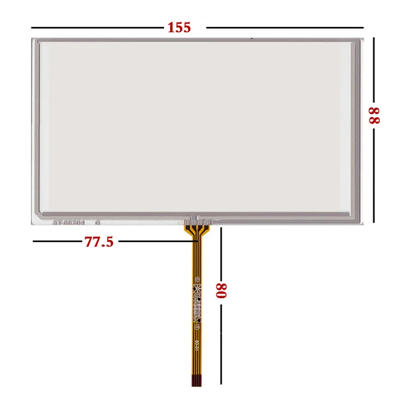 

HON-MARK New 155*88mm 6.2 inch Car DVD Touch Screen Digitizer HSD062IDW1 Universal Handwriting Resistance Screen Panel