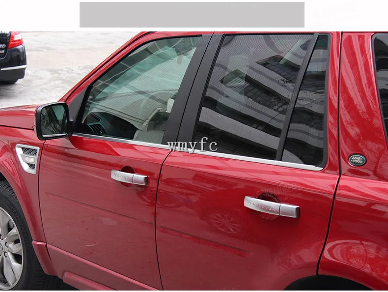 304 нержавеющая сталь окна блестки двери отделка полосы для Land Rover freelander 2 2008- аксессуары для автомобиля Стайлинг набор из 4 шт