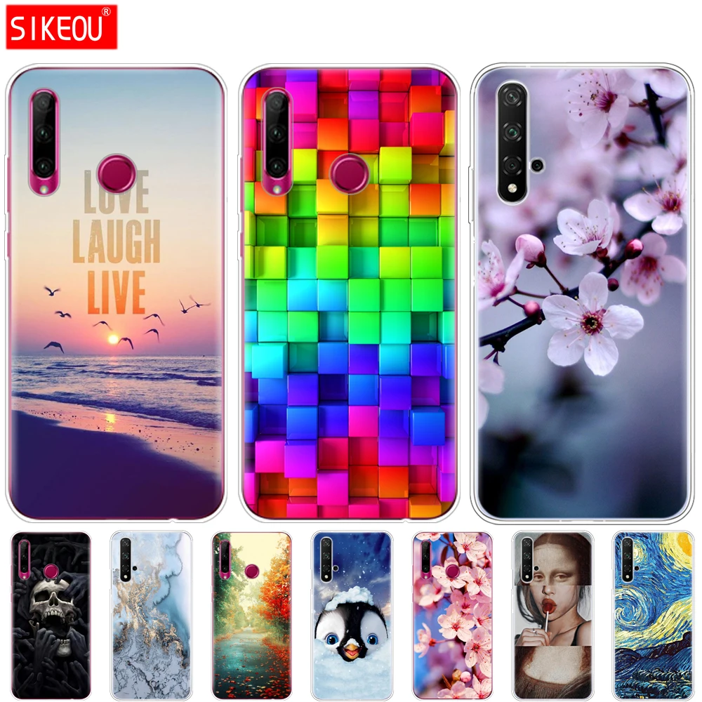 Чехол на Honor 20, силиконовый чехол на заднюю панель, чехол для телефона huawei Honor 20 Pro Lite Honor20 YAL-L21 YAL-L41, роскошный мультяшный рисунок