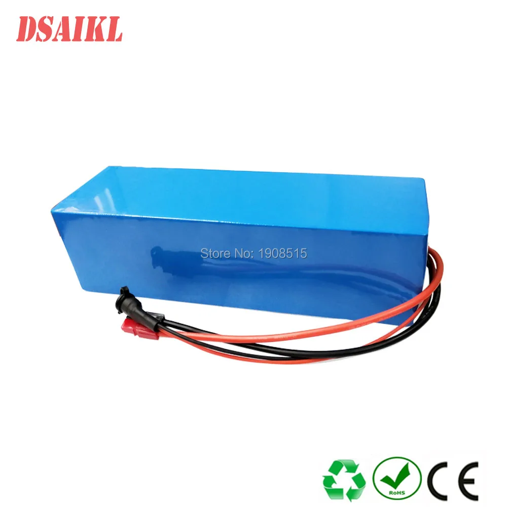500W 750W заказной 18650 13S4P Аккумулятор для e-велосипеда 48V 12Ah 12.8Ah с 54,6 V 2A