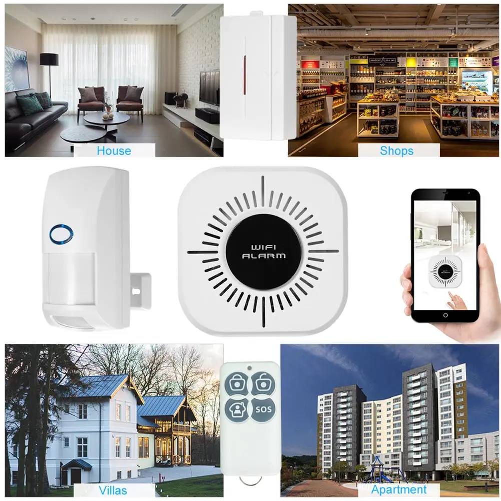 Горячая беспроводная Wi-Fi взлома сигнализация системы анти-ПЭТ помех детектор для
