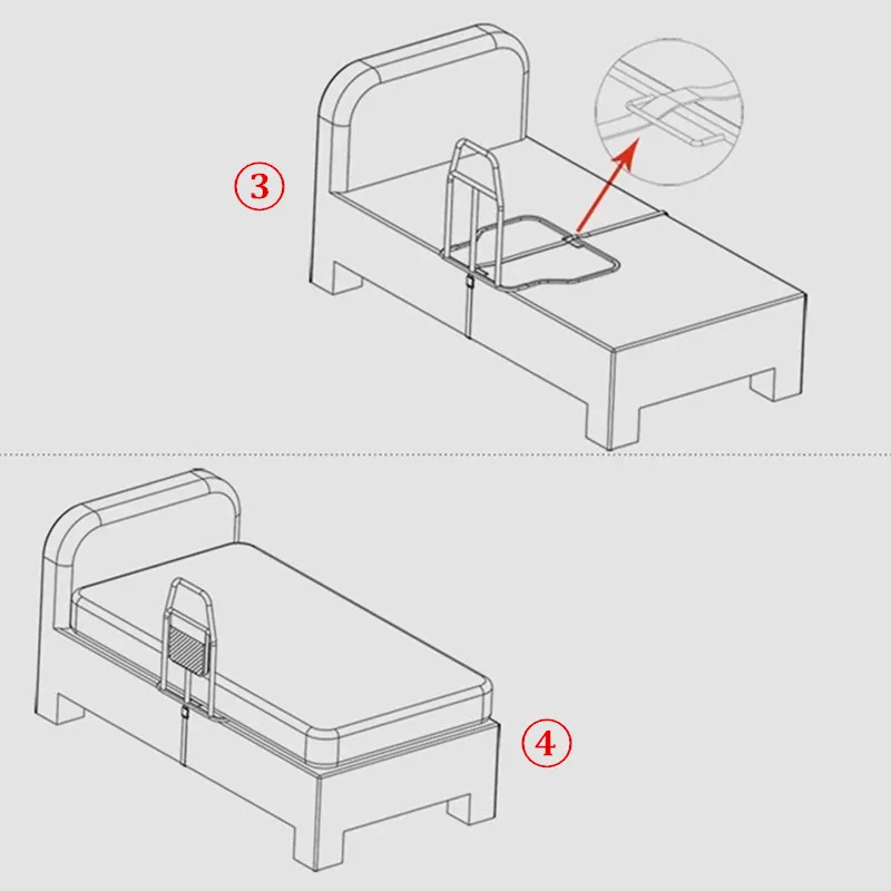 JayCreer Bed Rails for Elderly- Hospital Grade Safety Bed Rail for Adults Seniors, Bed Side Handrail, Senior Adult Handrail