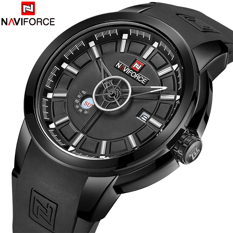 2018 Новый Для мужчин часы топ NAVIFORCE Элитный бренд модные спортивные военные