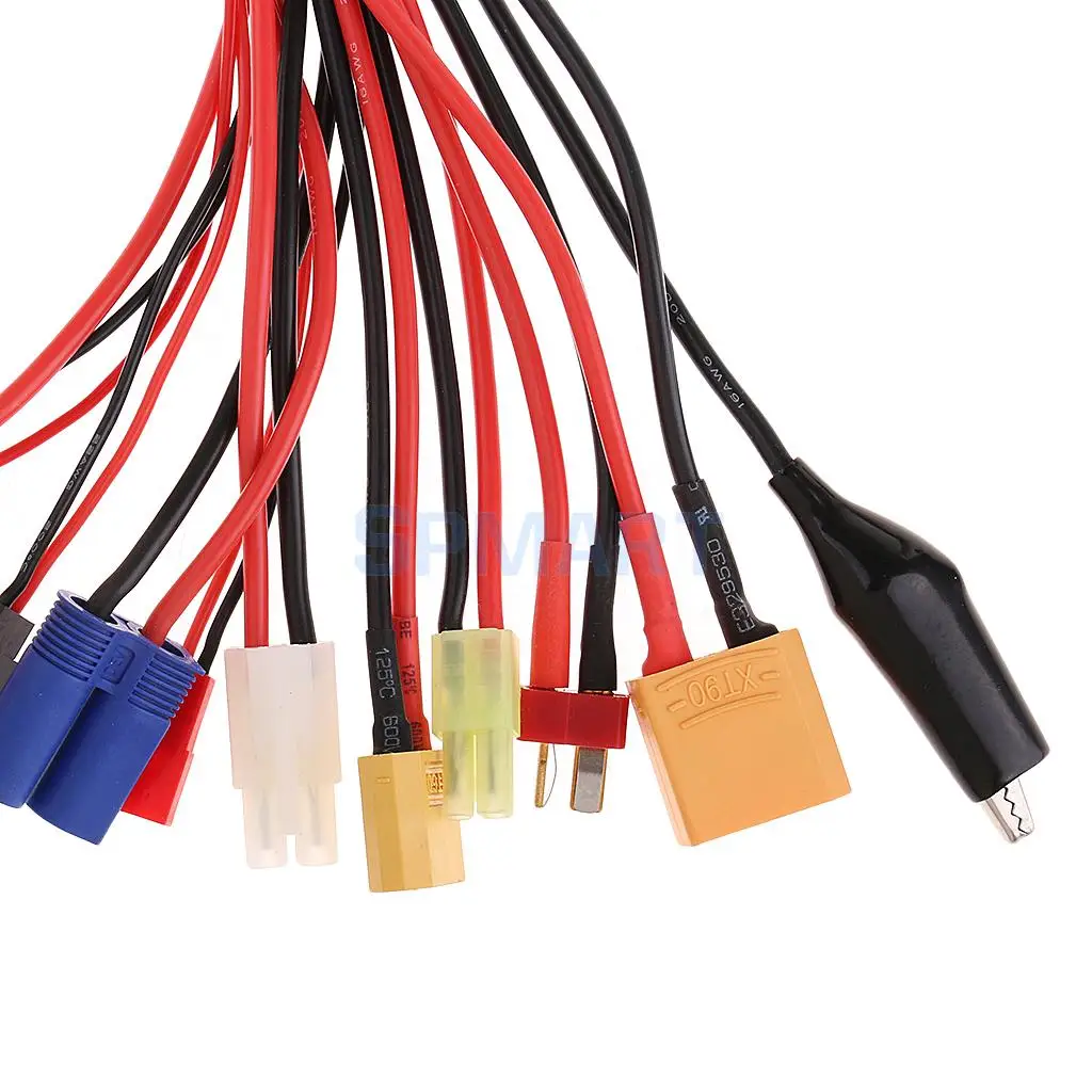 Многофункциональный зарядный кабель 10 в 1 XT60 XT90 T Plug EC5 JST JR штекер адаптер