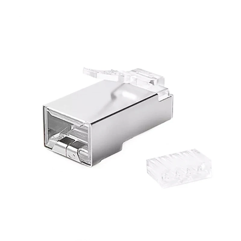 RJ45 разъем Cat6 Экранированный 8P8C Позолоченные Ethernet Кабельные вилки с нагрузочной