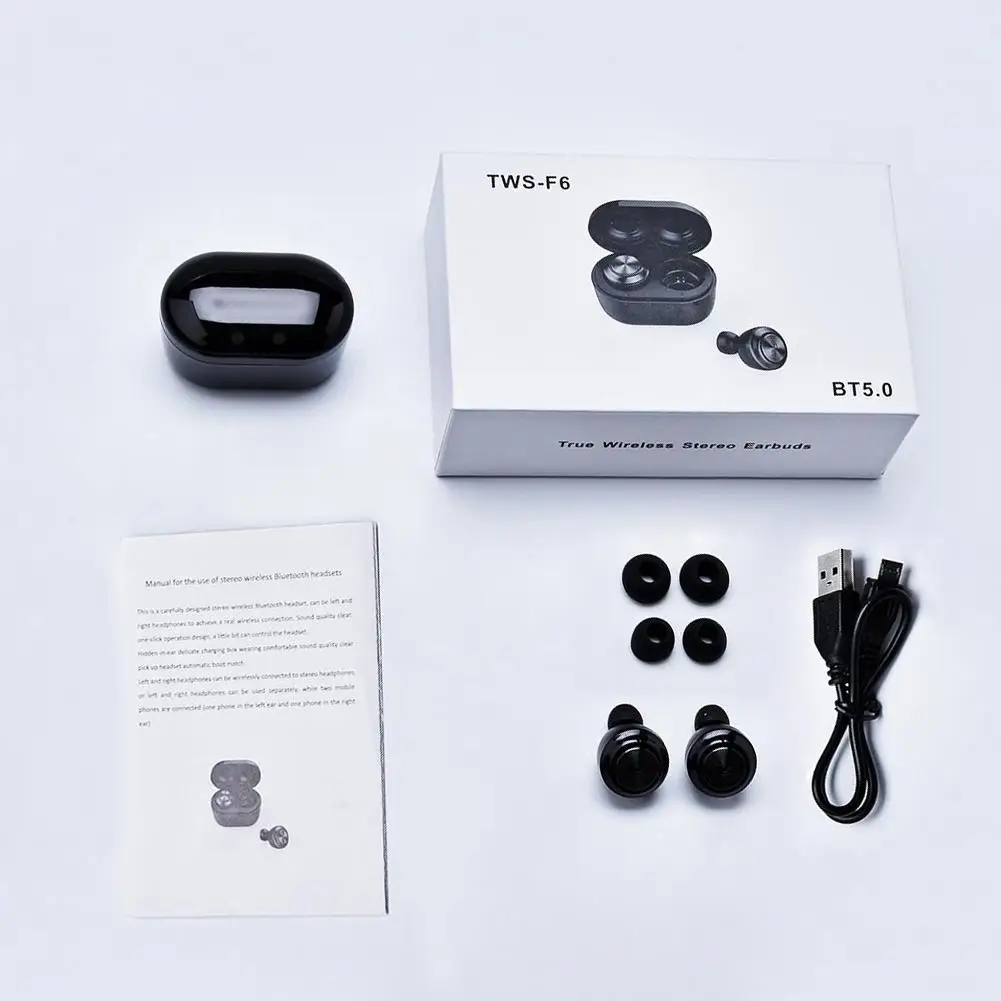 A6 TWS Bluetooth наушники водонепроницаемые BT V5.0 стерео игровые гарнитуры беспроводные наушники с микрофоном