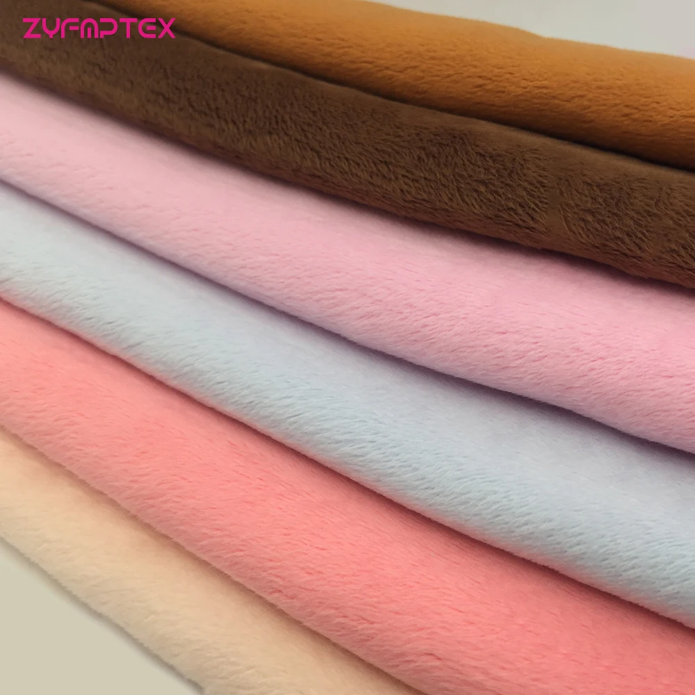 

ZYFMPTEX 198 Colors 150x80cm 3mm Pile Length Super Soft Plush Fabric Patchwork Textile DIY Sewing Fabric For Toys Clothes