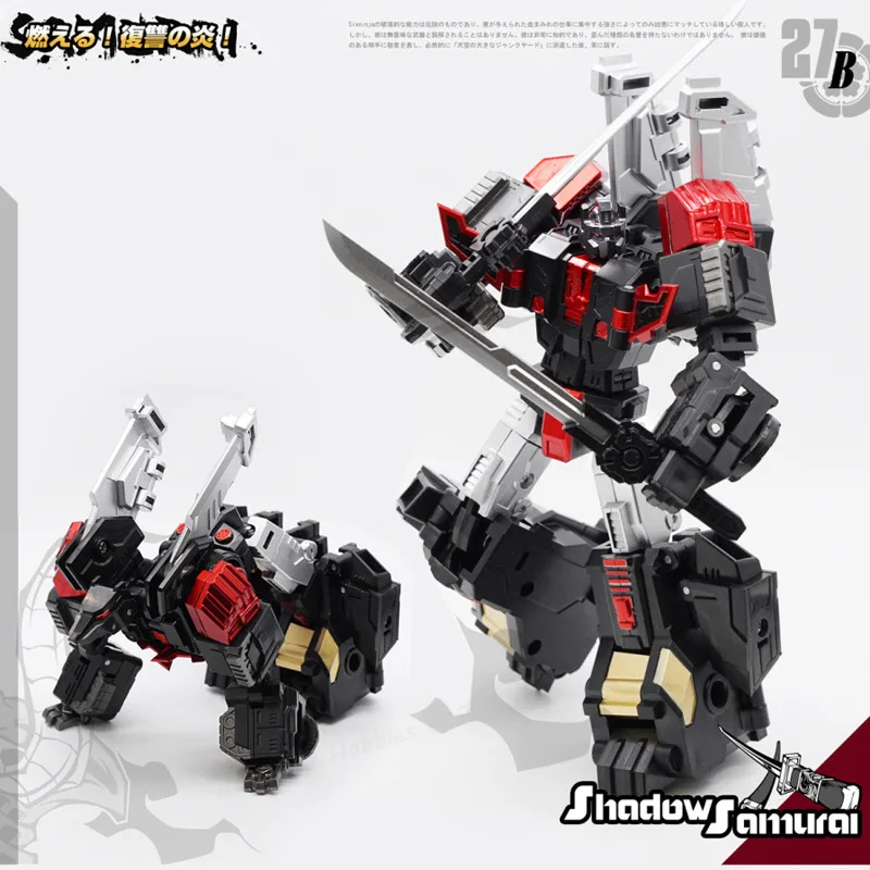 MechFansToys MFT MF27 фигурка самурая Sixshot трансформация Greatshot пионер экшн MF27B черный