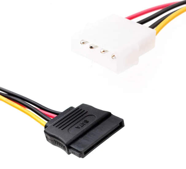 IDE кабель последовательного кабеля питания SATA 4 P мужской 15 женский|Соединители| |