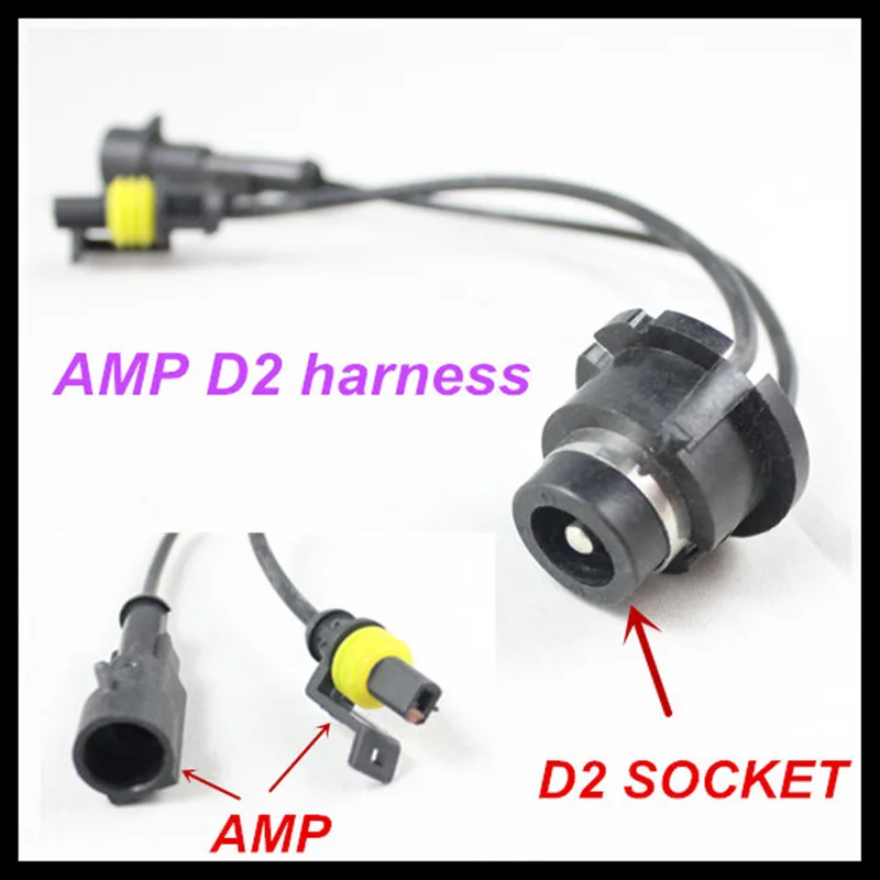 Rockeybright, 2 шт., провод HID, балласт, комплект, ксенон, D2S, D2R, D2C, для усилителя, жгут, адаптер, светильник, ксеноновый комплект, кабель для автомобиля, D2S, косичка