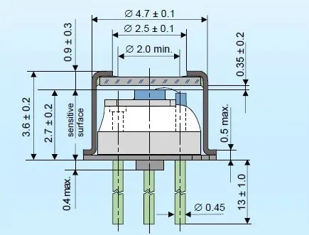 AD500-8 APD высокая скорость/с высоким коэффициентом усиления лавины фотодdiode TO52S1