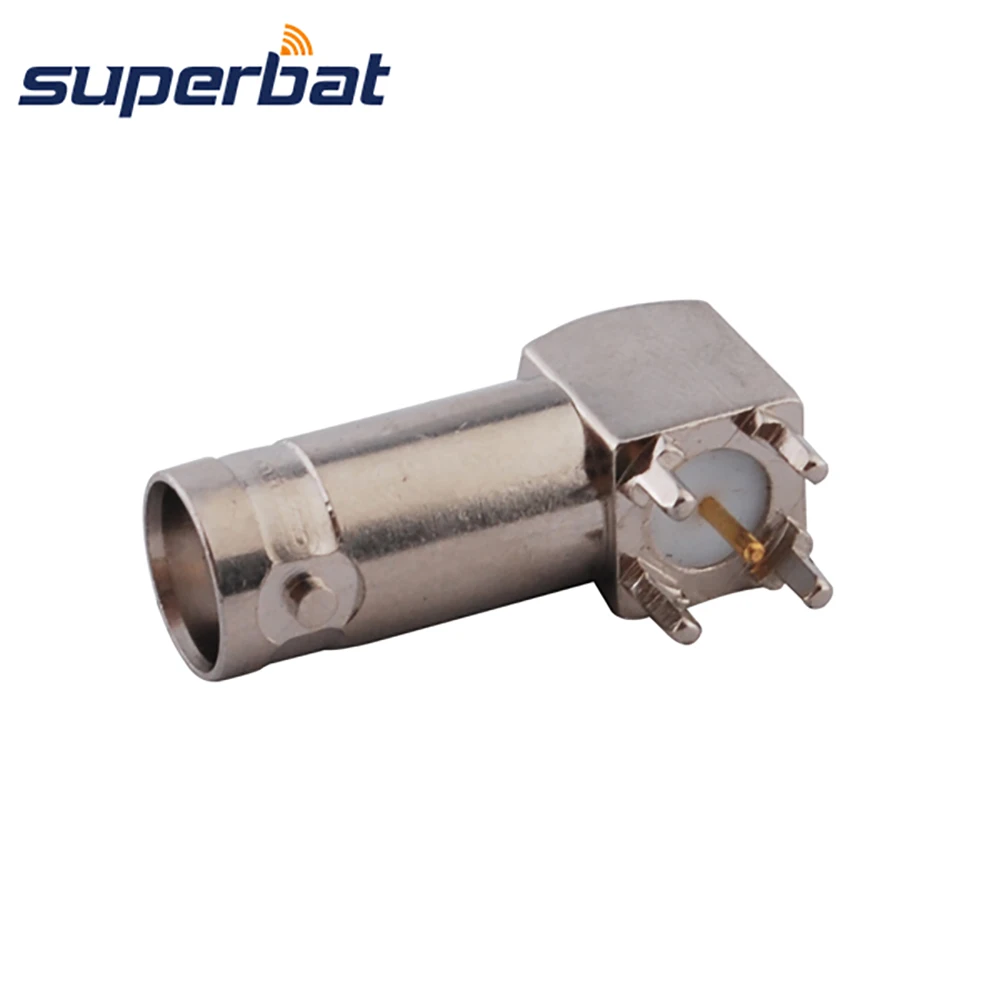 Superbat BNC Jack Female Thru отверстие прямоугольная печатная плата крепление РЧ