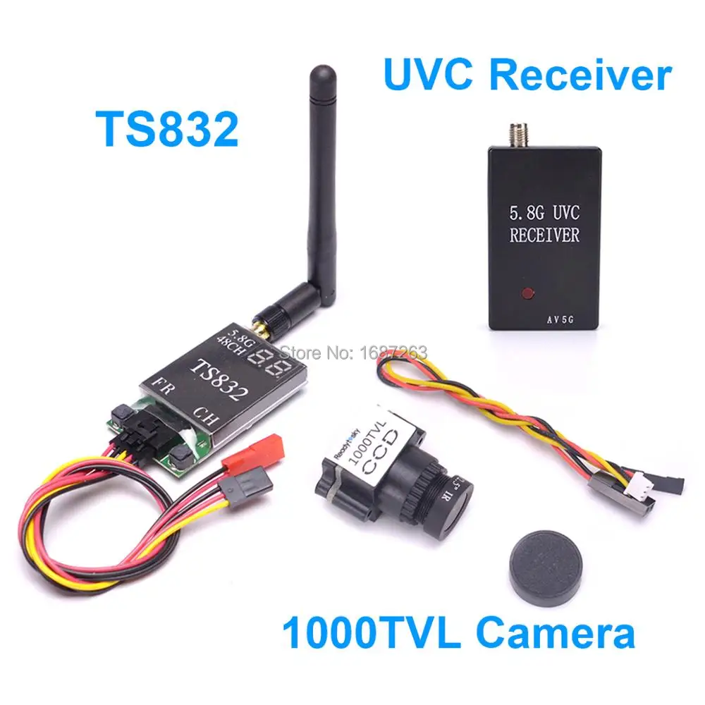 5 8G TS832 48CH 600mW передатчик и FPV приемник UVC видео Downlink OTG VR Android телефон/мини 1000TVL CCD 2 8