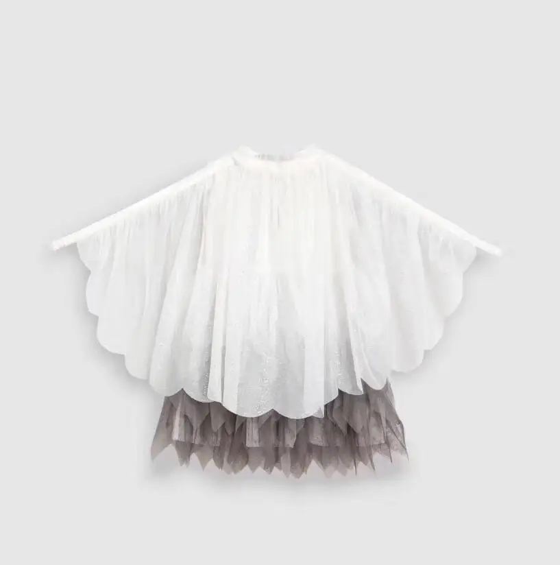 Новинка 2019 года летние платья-пачки в сеточку с крыльями для девочек-подростков