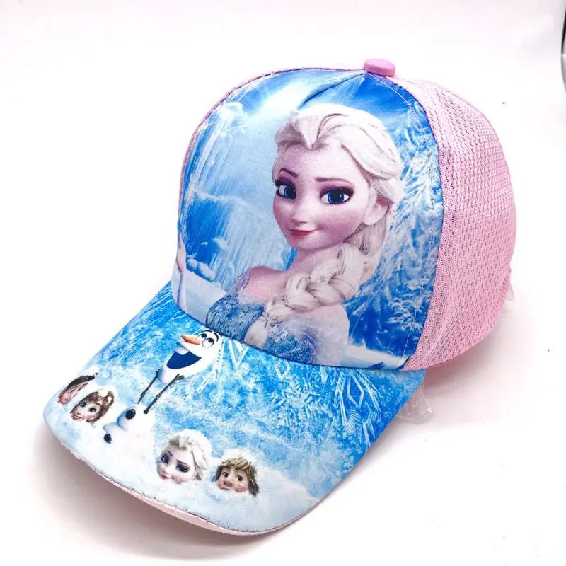 Disney детская мультяшная Минни Микки Замороженная Принцесса Человек-паук автомобиль детская Солнцезащитная Панама Бейсболка Кепка Козырек - Color: C
