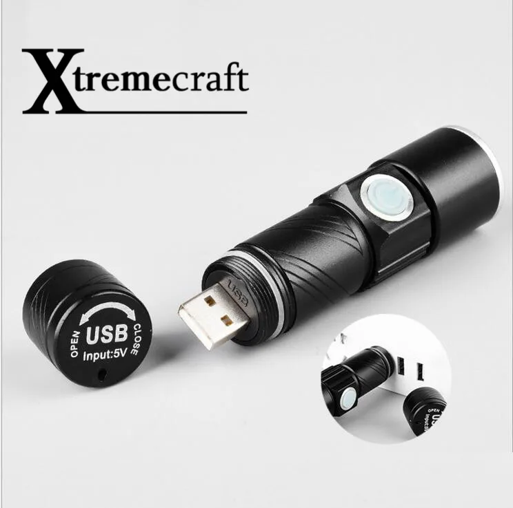 Xtremecraft 3000LM мини USB Перезаряжаемый фонарик портативный новейший яркий уникальный