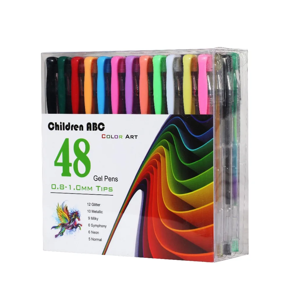 Набор детских гелевых ручек ABC Smart Color Art 60 шт. цвета в комплекте: классический