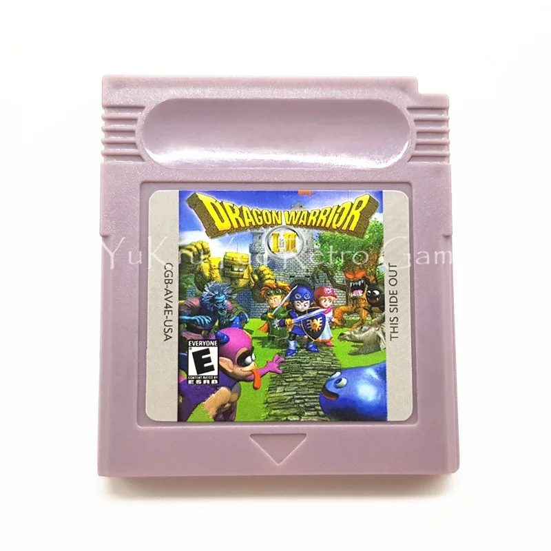 DragonWarior 1 and 2 Dragon Warrior видеоигра карта памяти картридж для 16 бит аксессуары для консоли - Цвет: DragonWarior 1 and 2