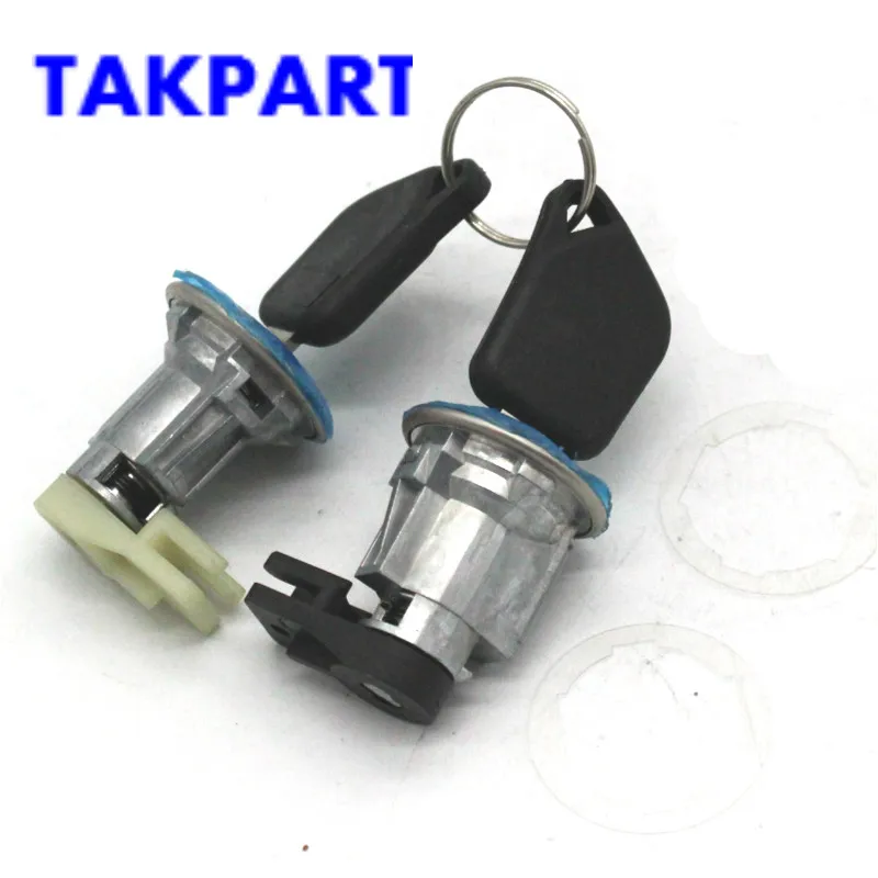 Набор бочек TAKPART для передней двери с ключами Peugeot 106 MK2 1997 2004 205 405|Замки и