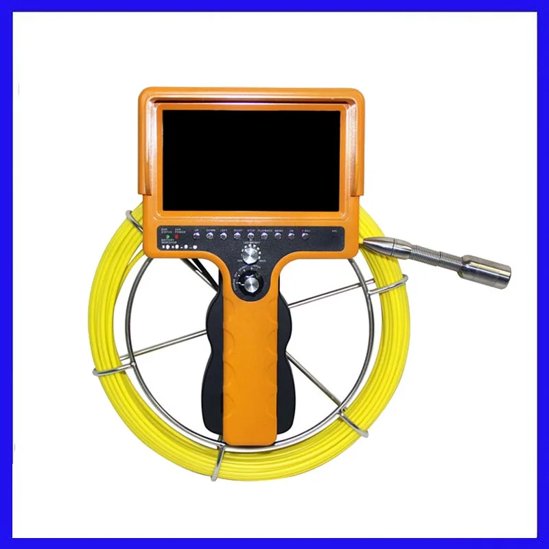 Hand held pipe inspection camera system meter counter DVR recorder 7&quotLCD monitor waterproof 30M 512Hz transmitter | Безопасность и
