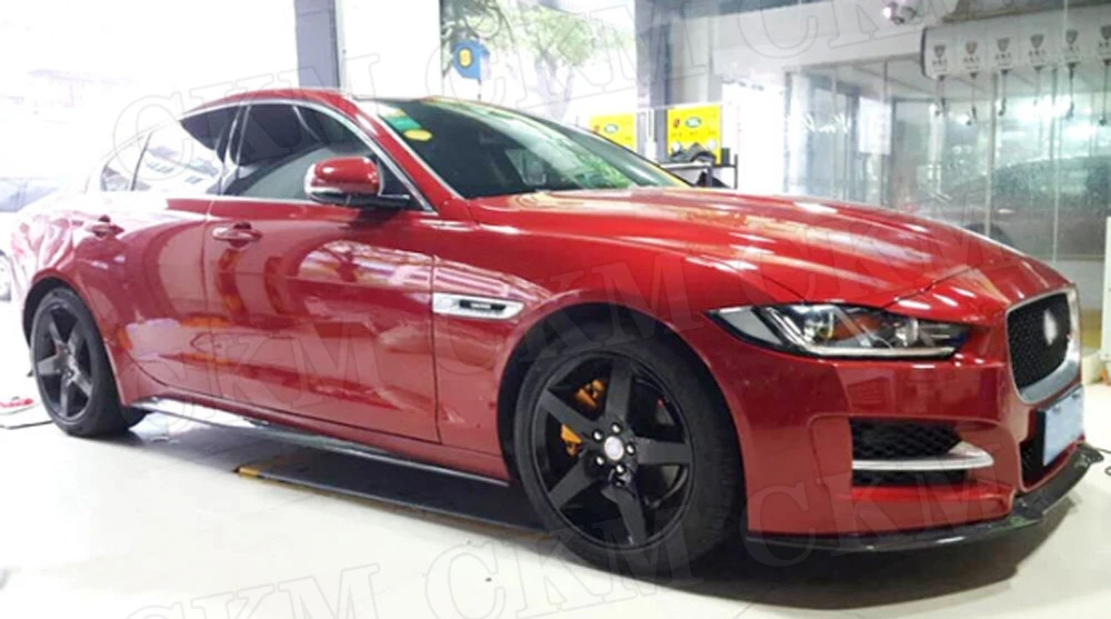 Для XE углеродного волокна/ABS боковых юбок тела для женщин комплект фартук Jaguar Седан 4-дверный- 2 шт./компл. стайлинга автомобилей