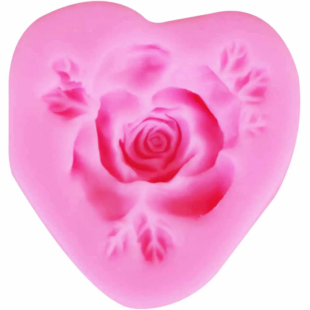 Flower Rose 3D Candle Soy Wax Mould Scented Soap Handmade Silicone Mold Plaster Resin Clay Diy Craft Home Decoration m878 | Дом и сад