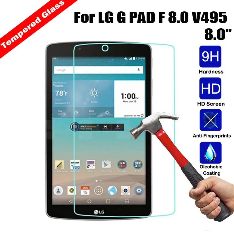 Защитная пленка для планшета из закаленного стекла для LG G PAD 10,1 V700 7,0 V400 8,0 V480 8,3 V500 8,0 V495 Противоударная защита экрана 9H
