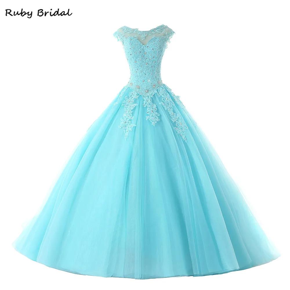 Ruby Bridal/Новинка пышные платья бальное платье из органзы кружевное Золушки с