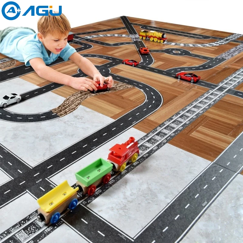 Железная дорога AAGU строительная лента наклейка для дорожного движения детской