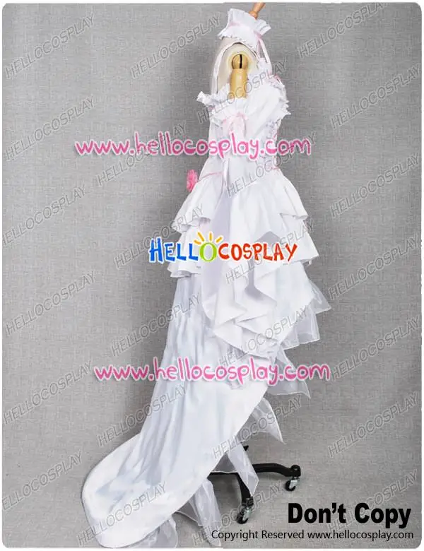 Chobits Cosplay Costume Chi White Dress H008 |