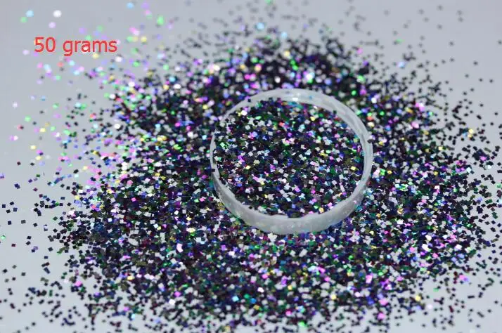 50 grams Mix 1 мм квадратные блестящие конфетти Блестки для смолы ремесла, вечерние свадебные праздничные украшения «сделай сам» проекты ремесла ногтей - Цвет: 50 grams Mix