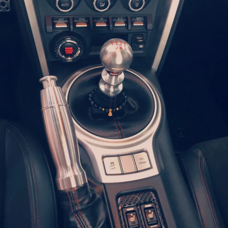 E ручка ручного тормоза в серебре для Toyota GT86 BRZ WRX STI