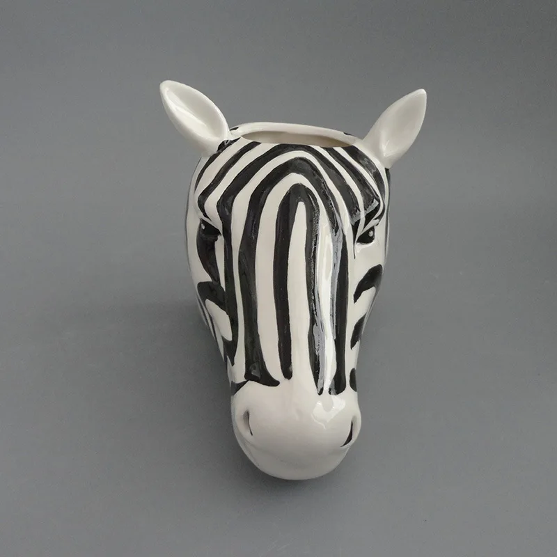Zebra Rhino лошадь динозавр игрушка Декор наклейка единорог торт статуя настенная
