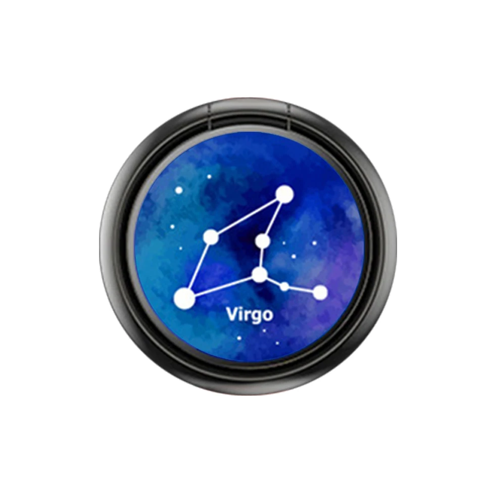 Virgo Venroii металлическое кольцо-держатель для iPhone XR X 8 7 Plus Магнитный Автомобильный держатель для телефона Подставка на 360 градусов для samsung Xiaomi кронштейн - Цвет: Virgo