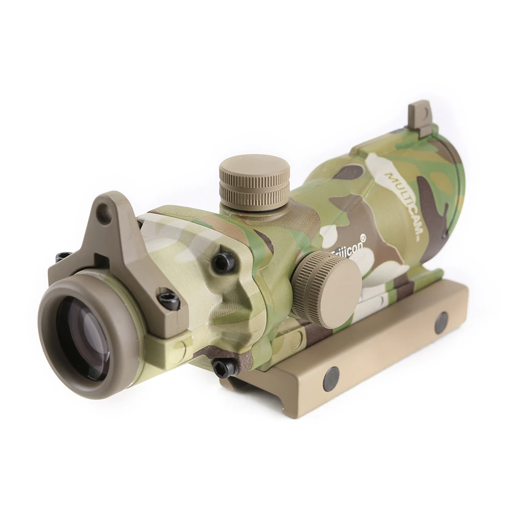 Оптика SPINA Тактический ACOG Стиль 4X32 прицел оптический передние и задние прицелы с 20 мм Пикатинни Крепление для охоты стрельба