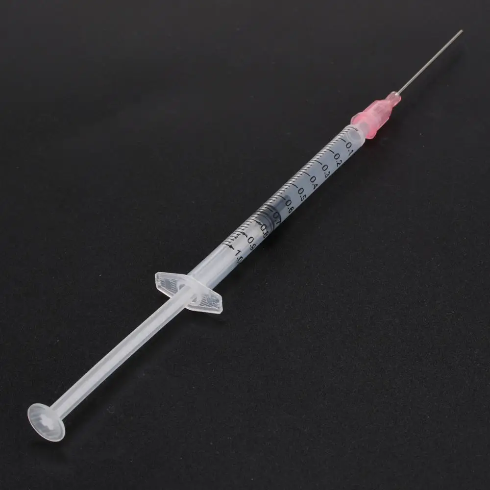 5 set Blunt Tip Syringe 1ml Glue Stainless Steel Dispense Needles & Needle 18 Gauge 1.5" w/Caps | Инструменты