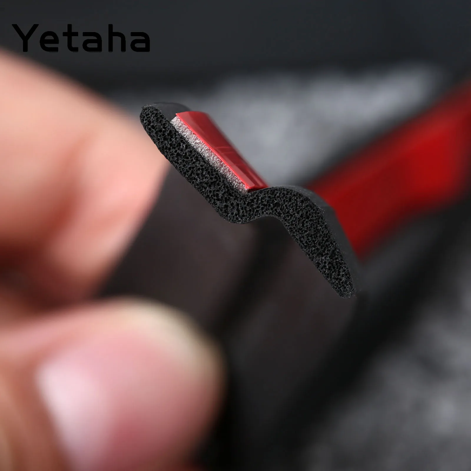 Yetaha 4 м автомобильные дверные уплотняющие полоски Z Тип EPDM Резина 21 мм для VW кромки