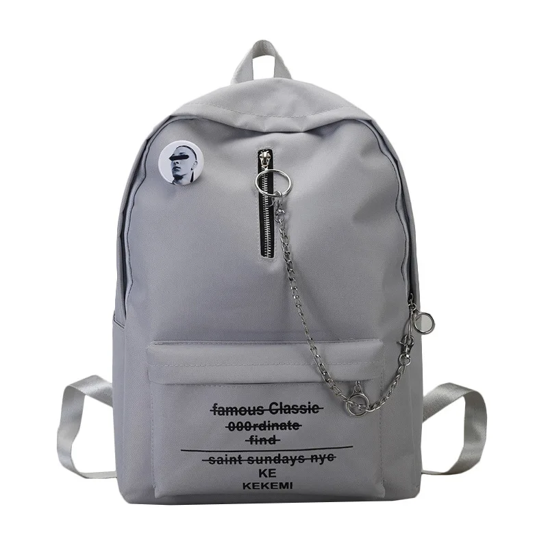 Mochilas Mujer новая цепочка для девочек подростков сумка на спине модная женская