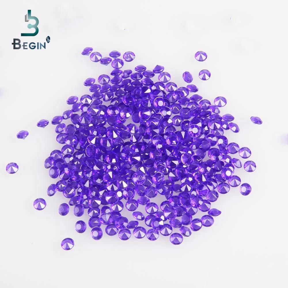 1000 шт. декоративные акриловые кристаллы с конфетти|clarity| |