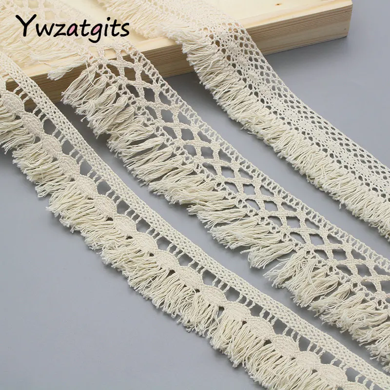 Ywzatgits 5 ярдов/лот хлопковые кружевные ленты ткань для вышивки пошив одежды сделай