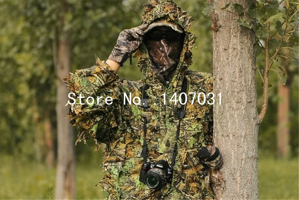 Новый костюм для охоты с 3D Кленовым листом Bionic Ghillie камуфляжная куртка и штаны Yowie