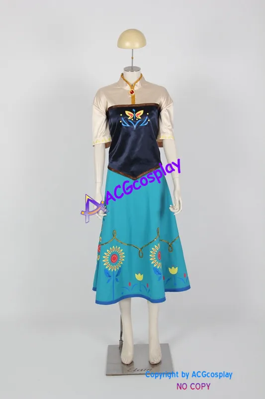 ACGcosplay костюм Анны для косплея юбка платье |