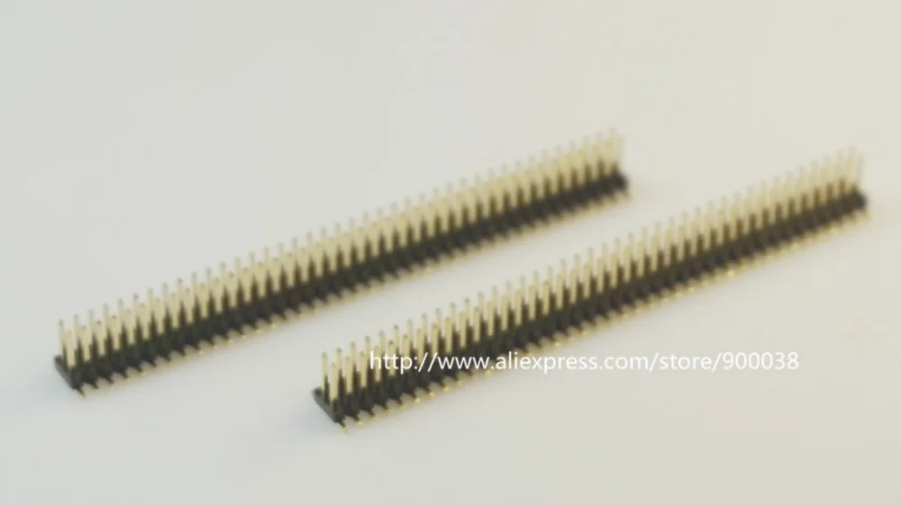 100 шт. 2x40 P 80 Pin 1 27 мм Штекерный разъем двухрядный прямой штыревой PCB SMT штыревые