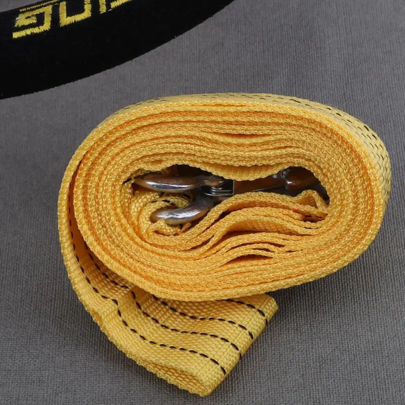 VODOOL 3 Tons 2.9m Car Towing Rope Tow Cable Strap Pull With Hooks Heavy Duty Road Recovery Emergency Helper | Автомобили и