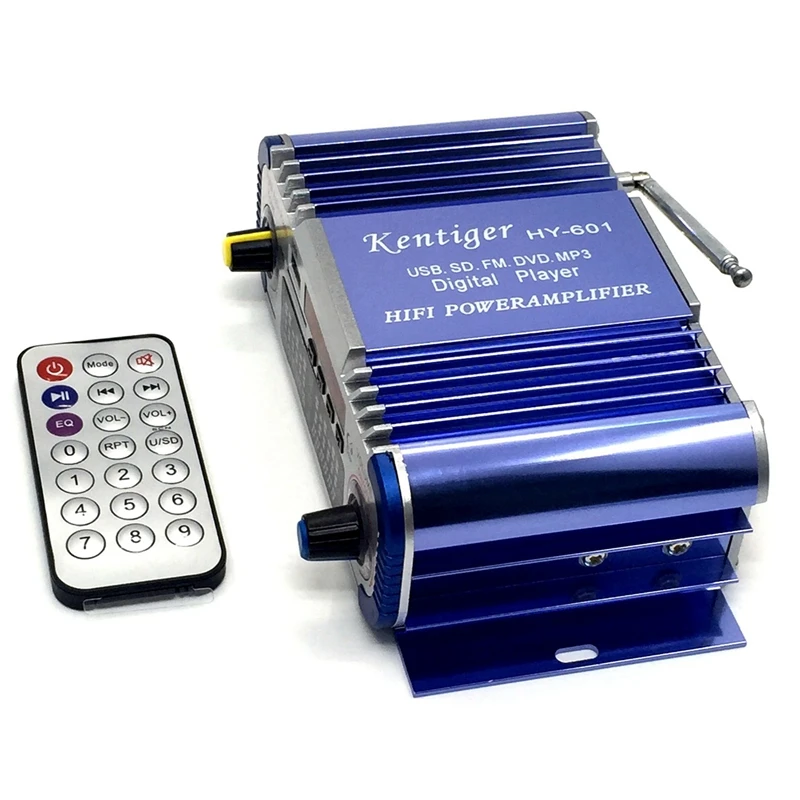 Kentiger HY-601 цифровой Hi-Fi Авто Стерео усилитель мощности USB sd-плеер Dac