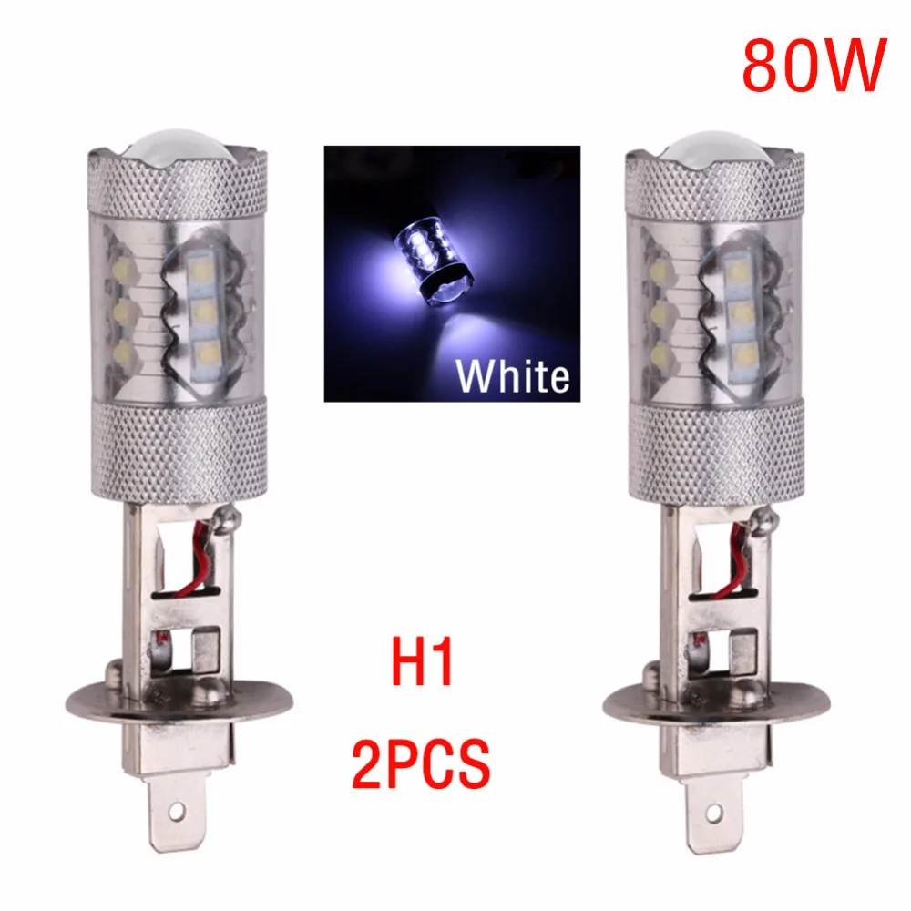 Суперъяркая Светодиодная лампа 9006 9005 H7 H4 H3 H1 H8/H11 2828 SMD 80 Вт светодиодная для