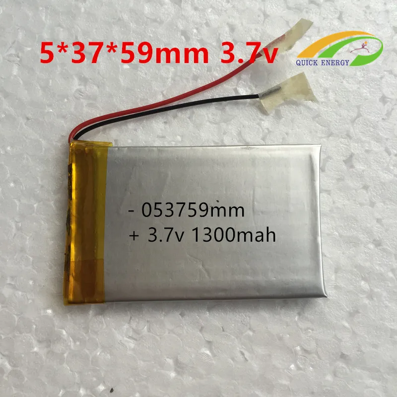 3.7 В 1300 мАч thium полимерный аккумулятор 503759 MP3 Gps-навигатор Универсальная